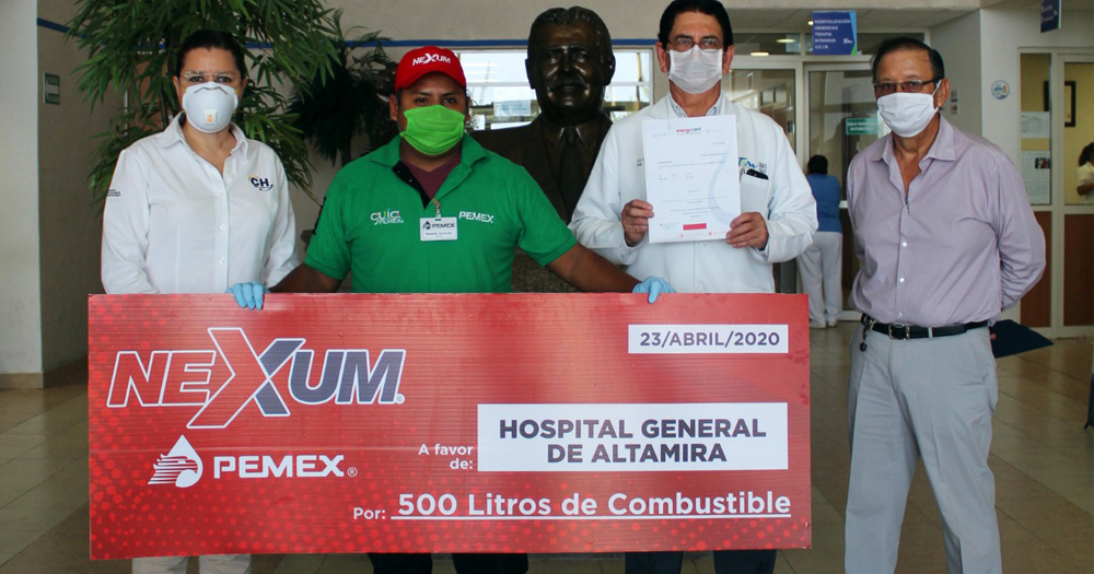 Estaciones PEMEX NEXUM reconocen y admiran al personal médico y de enfermería